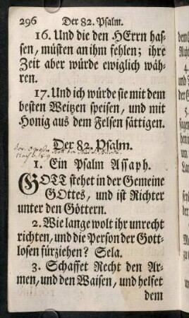 296-307, Der 82. Psalm. - Der 85. Psalm.
