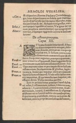 De octavo praecepto Caput XII.