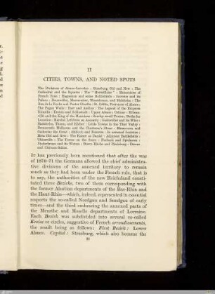 II. Cities, towns and noted spots