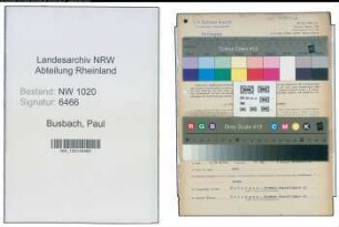 Entnazifizierung Paul Busbach , geb. 19.10.1881 (Schlosser)