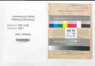 Entnazifizierung Wilhelm Jahn , geb. 12.06.1900 (Bahnbeamter)