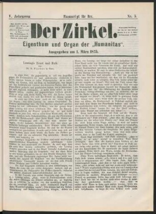 Nr. 5. Ausgegeben am 1. März 1875.