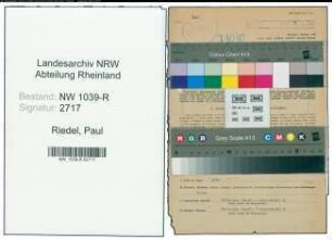 Entnazifizierung Paul Riedel , geb. 15.08.1888 (Polizist)