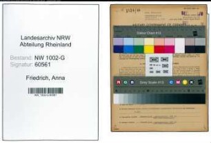 Entnazifizierung Anna Friedrich, geb. 28.05.1903 (Schneiderin)