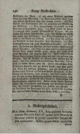 2. Rechtsgelahrheit.