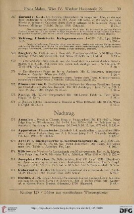 Nachtrag (Nr. 575 - 596)