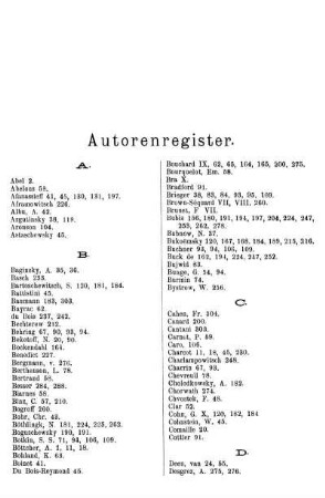 Autorenregister.