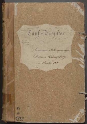 Taufregister II