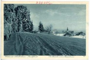 Schellerhau. Winter in Schellerhau