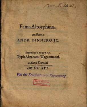 Fama Altorphina