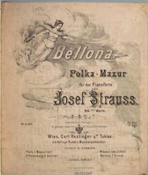 Bellona : Polka-Mazur für das Pianoforte ; 94tes Werk