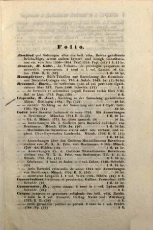 Antiquarischer Katalog der C. H. Beck'schen Buchhandlung in Nördlingen, 23. [ca. 1855]