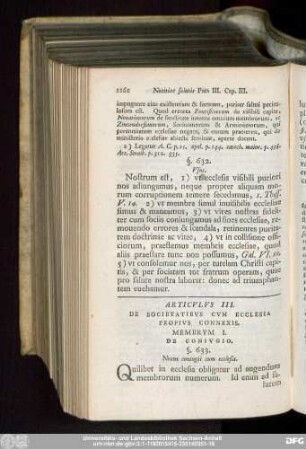 Articulus III. De Societatibus Cum Ecclesia Propius Connexis.