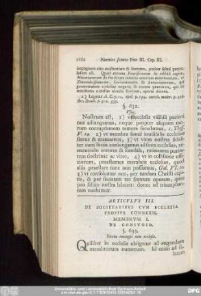 Articulus III. De Societatibus Cum Ecclesia Propius Connexis.