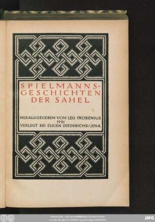 Spielmannsgeschichten der Sahel
