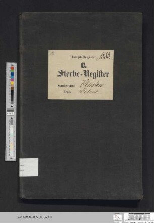 Sterberegister Kliestow 1883
