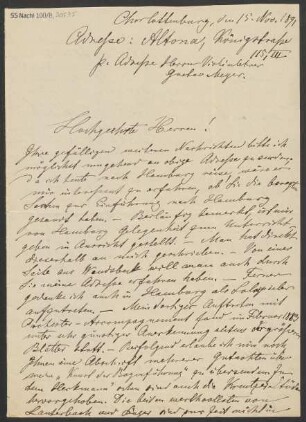 Brief an Emil Kross : 17.09.1891