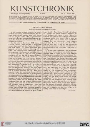 Die deutschen Museen und Professor Georg Biermann