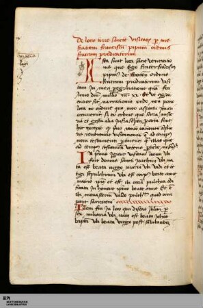 De locis terre sancte visitatis per me fratrem Franc. Pipinum Ordinis fratrum Praedicatorum