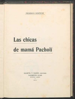 Las chicas de mamá Pacholí
