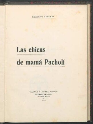 Las chicas de mamá Pacholí