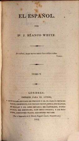 El Español. 5. 1812