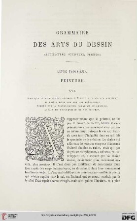 21: Grammaire des arts du dessin, 3, Peinture, 16-17 : architecture, sculpture, peinture