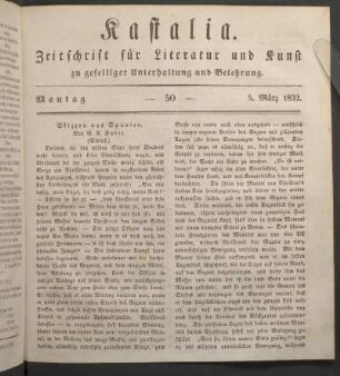 Ausgabe vom 1. März 1832.