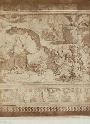 Domenico Beccafumi: Abraham opfert Isaak, Detail des Fußbodens im Dom von Siena
