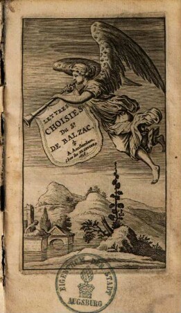 Lettres Choisies Du Sr. De Balzac