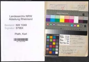 Entnazifizierung Karl Plath , geb. 10.05.1905 (Gaertner)