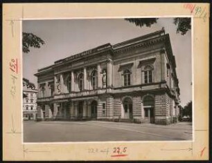 Albert-Theater, Dresden (auch: Theater des Volkes, Stadttheater): Ansicht von Süden