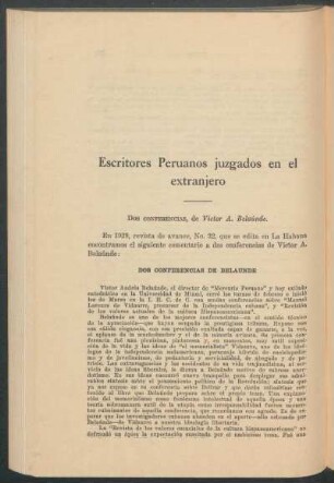 Escritores peruanos juzgados en el extranjero