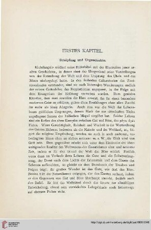 Erstes Kapitel. Schöpfung und Urgeschichte