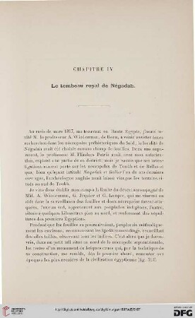 Chapitre IV: Le tombeau royal de Négadah
