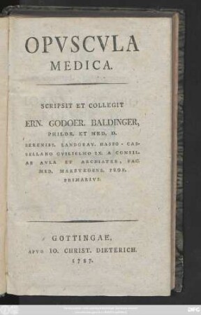 Opvscvla Medica