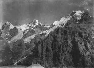 Eiger, Mönch und Jungfrau : Berner Alpen mit Eiger, Mönch und Jungfrau (v.l.n.r.)