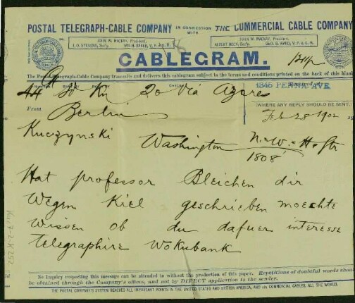 Mutter 16. Dez. 1900 - Mai 1902