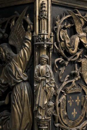 Grabmal der Maria von Burgund (+ 1482) — Obere Stirnseite — Evangelist Markus
