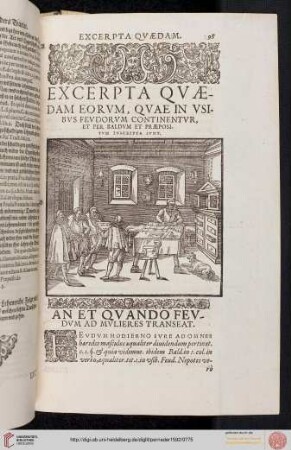Excerpta quaedam eorum, quae in usibus feudorum continentur