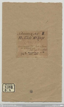 Concertos - Mus.2398-O-4 : cor (2), orch - F; SeiH 231; HauH 1.15