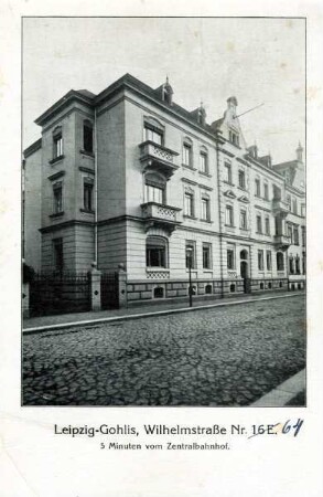 Leipzig-Gohlis, Wilhelmstraße Nr. 16 E : 5 Minuten vom Zentralbahnhof