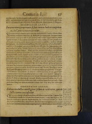 Observatio LXXXI. Iuramentum paupertatis si fiat coram Iudice competente, in Camera a non rei teratur.