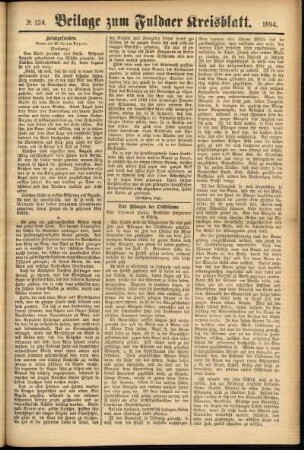 Zweite Ausgabe vom Samstag, den 10. November 1894.