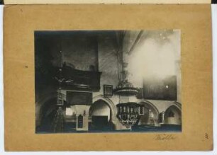 St. Nikolai-Kirche, Mölln: Innenansicht (aus: Skizzen- und Fotoalbum 9)