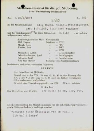 Rieg, Eugen