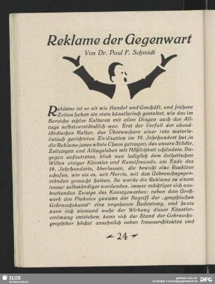 Reklame der Gegenwart