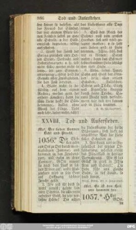 XXVIII. Tod und Auferstehen.