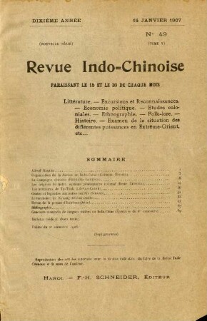 15 Janvier 1907. No. 49.