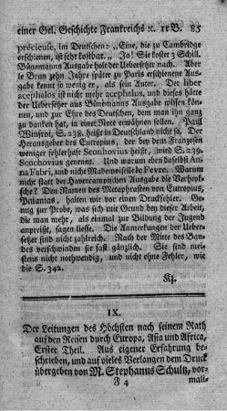 Die Leitungen des Höchsten nach seinem Rath auf den Reisen durch Europa, Asia und Africa. T.1.